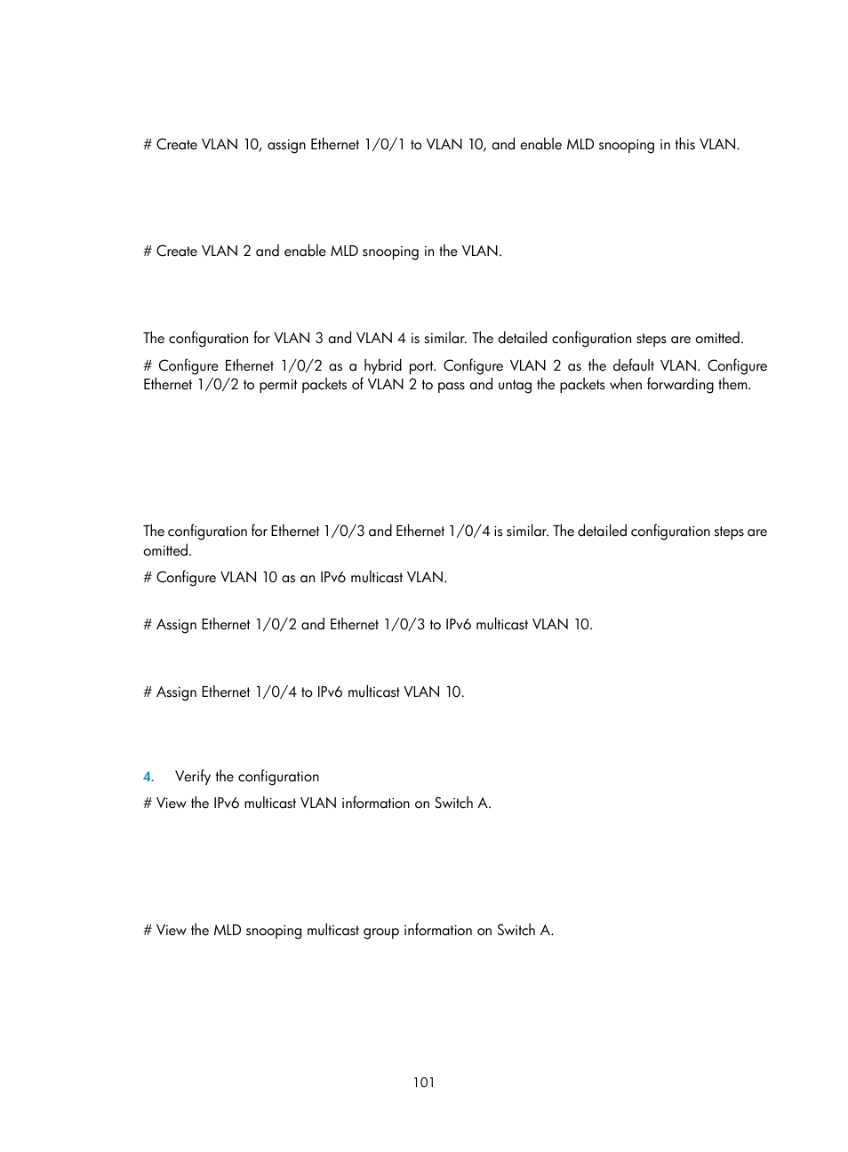 H3C Technologies H3C S3100V2 Series Switches User Manual | Page 109 / 111