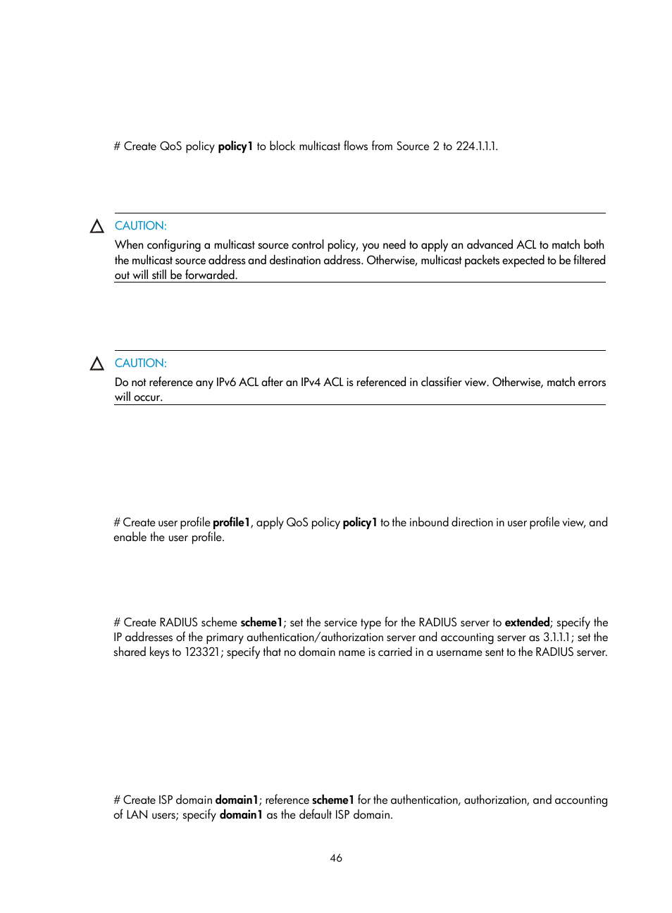 H3C Technologies H3C S3100V2 Series Switches User Manual | Page 54 / 111