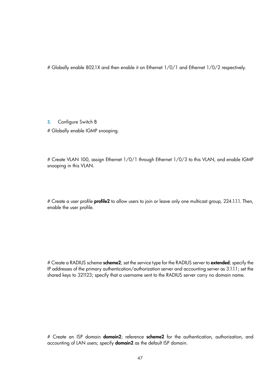 H3C Technologies H3C S3100V2 Series Switches User Manual | Page 55 / 111