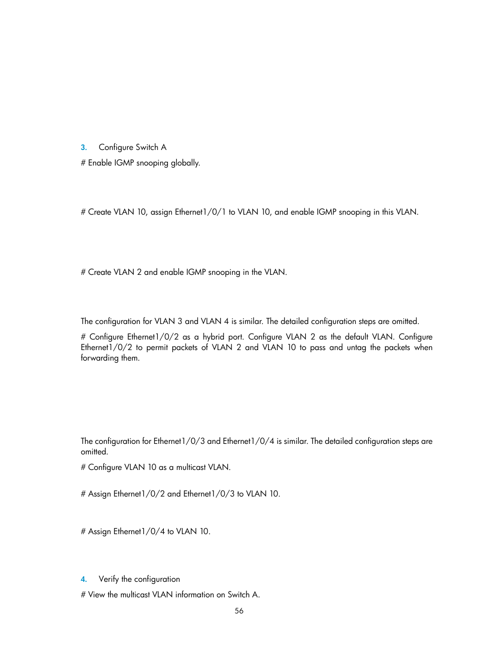 H3C Technologies H3C S3100V2 Series Switches User Manual | Page 64 / 111