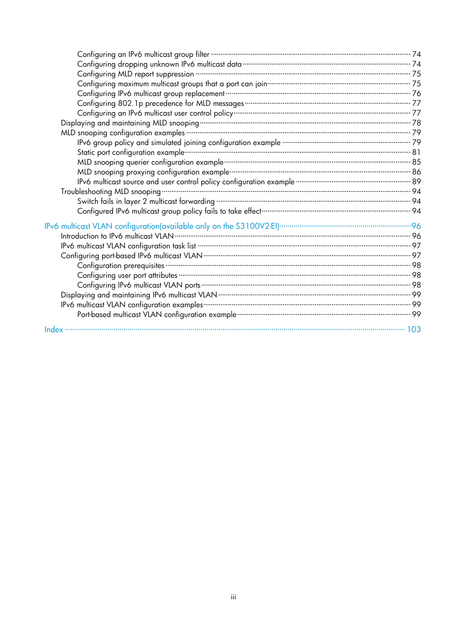 H3C Technologies H3C S3100V2 Series Switches User Manual | Page 8 / 111