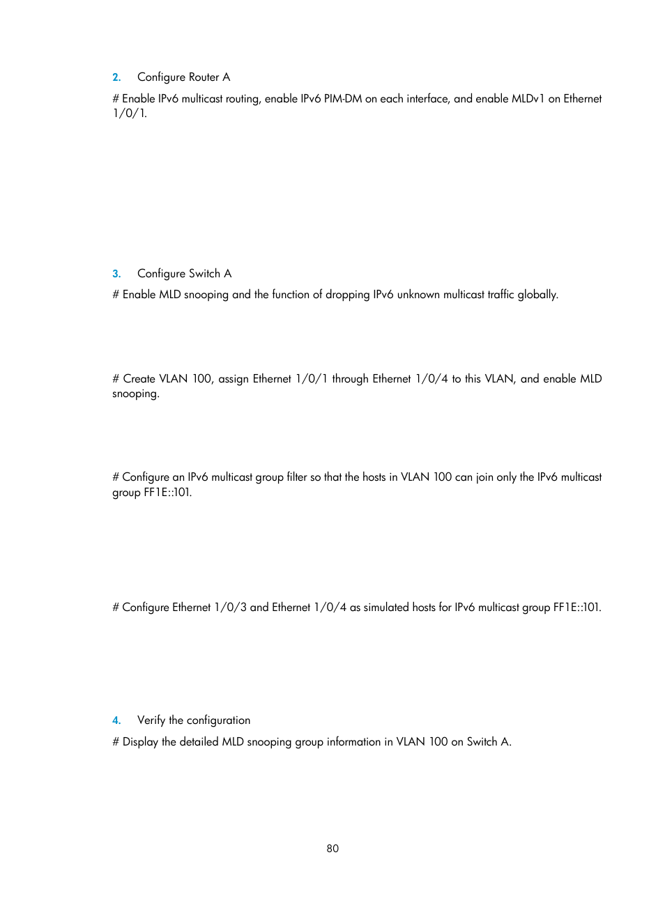 H3C Technologies H3C S3100V2 Series Switches User Manual | Page 88 / 111