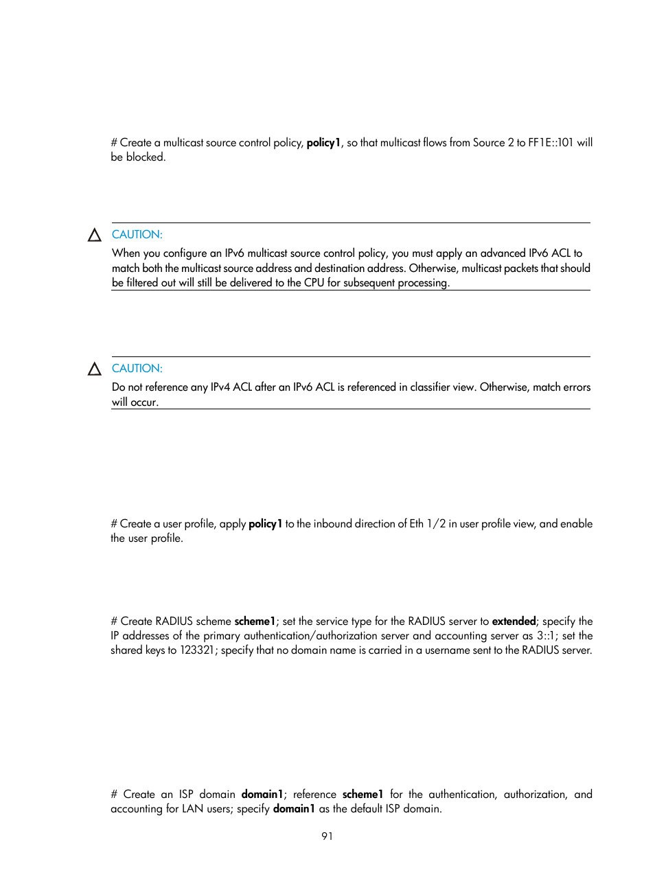 H3C Technologies H3C S3100V2 Series Switches User Manual | Page 99 / 111