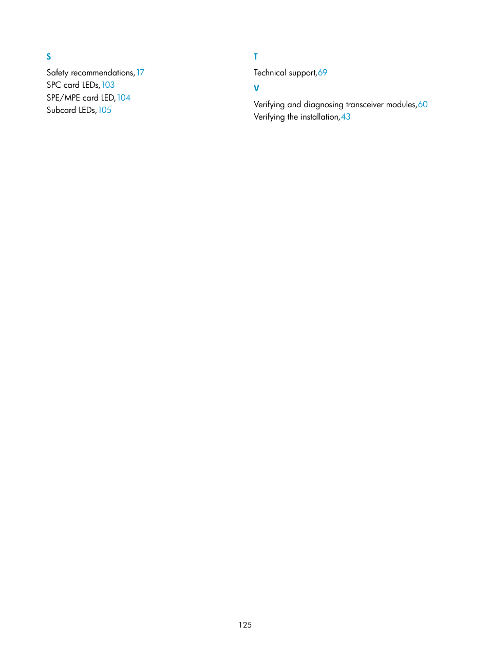 S t v | H3C Technologies H3C SR8800 User Manual | Page 135 / 135