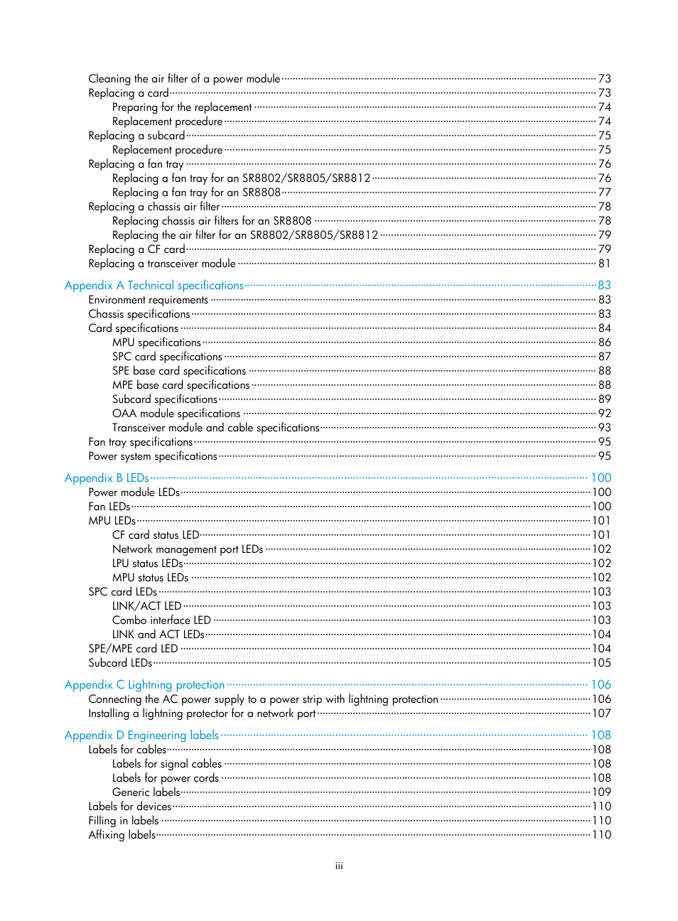 H3C Technologies H3C SR8800 User Manual | Page 9 / 135