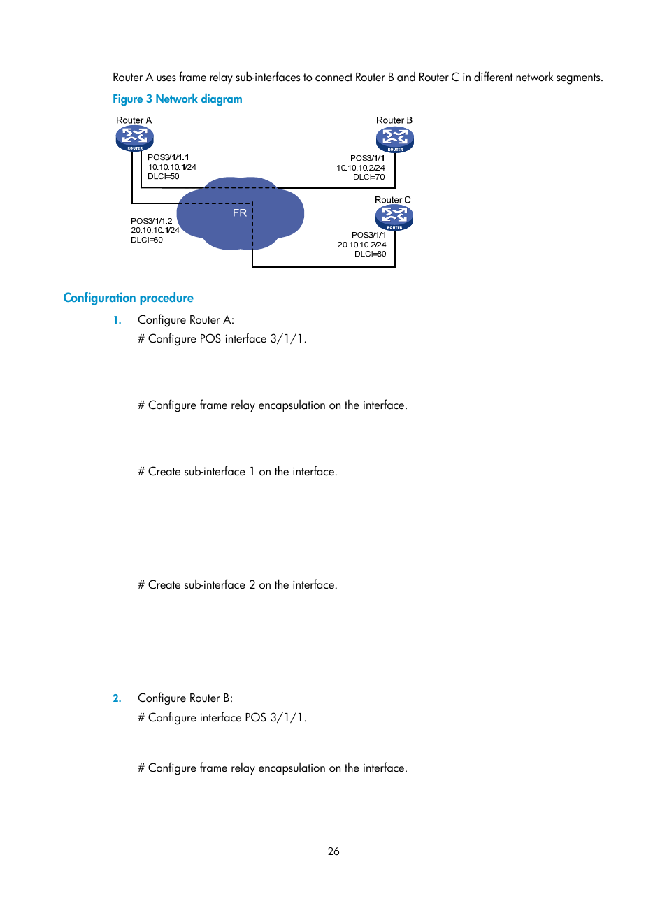 Configuration procedure, Figure 3 | H3C Technologies H3C SR8800 User Manual | Page 33 / 66