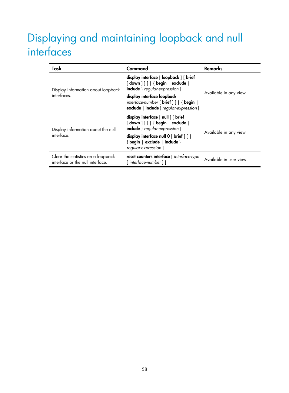 H3C Technologies H3C SR8800 User Manual | Page 65 / 66