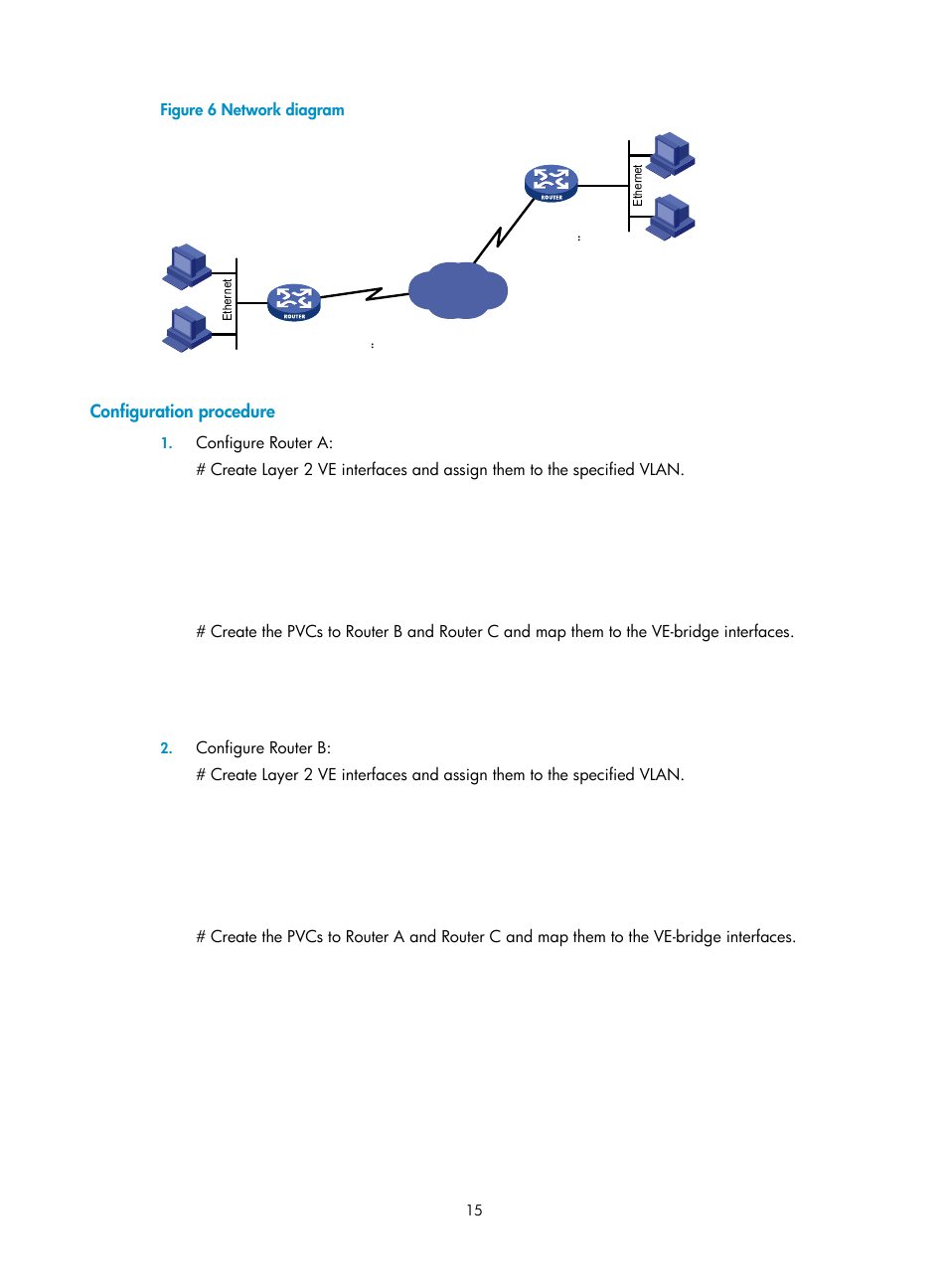 Configuration procedure | H3C Technologies H3C SR8800 User Manual | Page 23 / 78