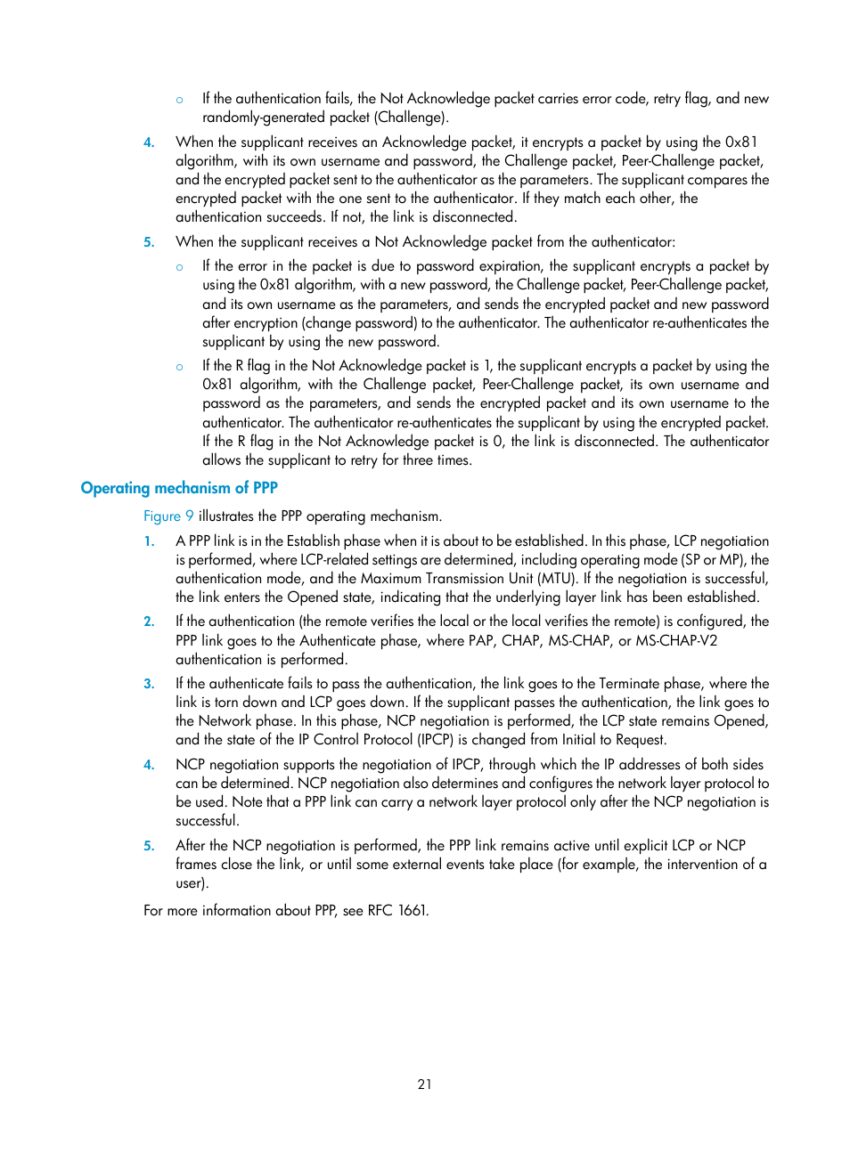 Operating mechanism of ppp | H3C Technologies H3C SR8800 User Manual | Page 29 / 78