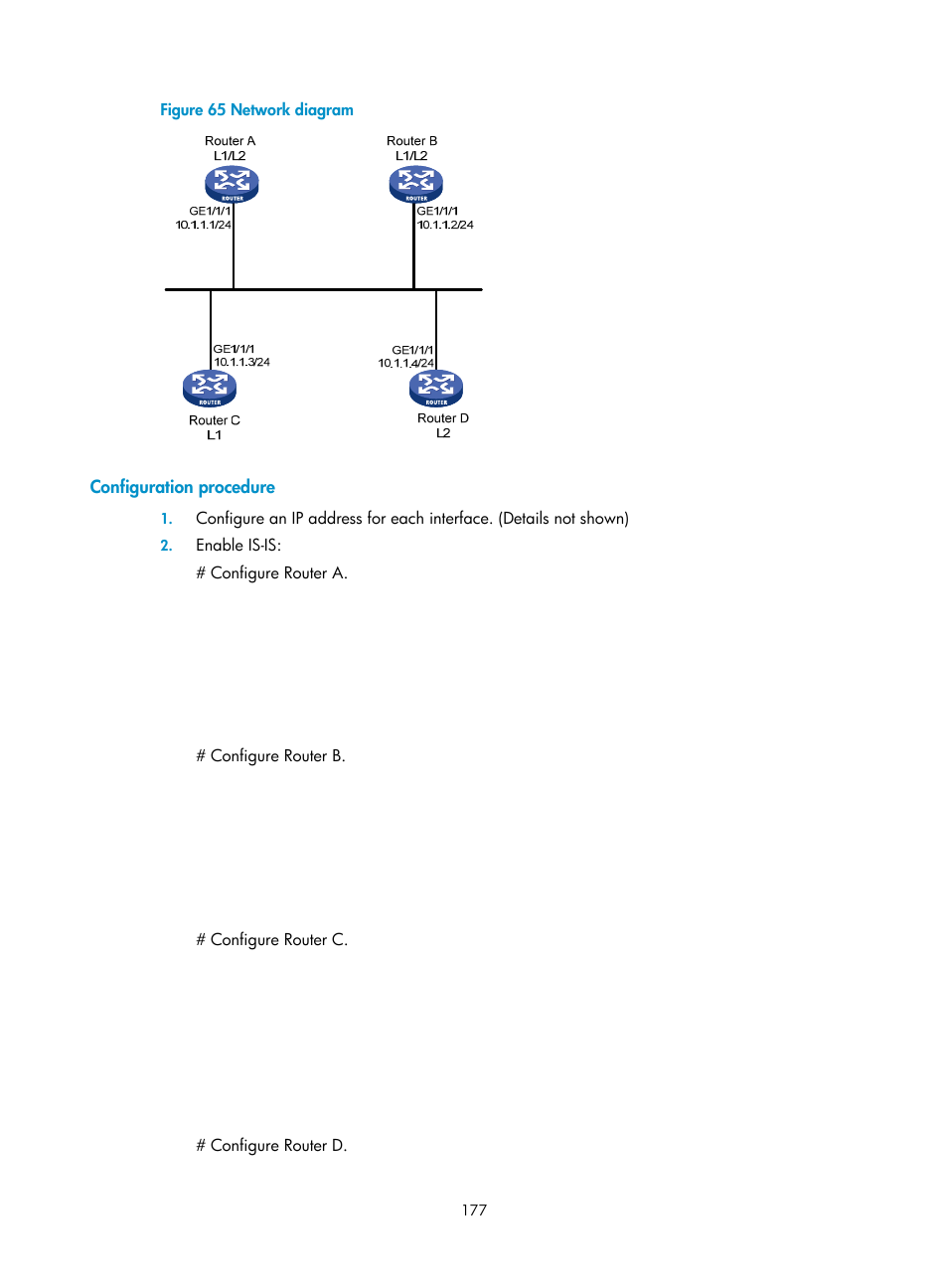 Configuration procedure | H3C Technologies H3C SR8800 User Manual | Page 193 / 431