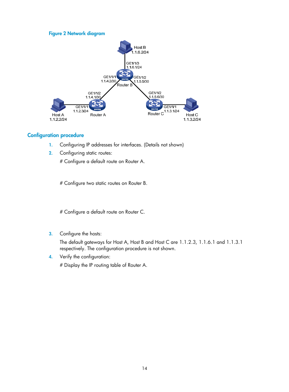 Configuration procedure | H3C Technologies H3C SR8800 User Manual | Page 30 / 431