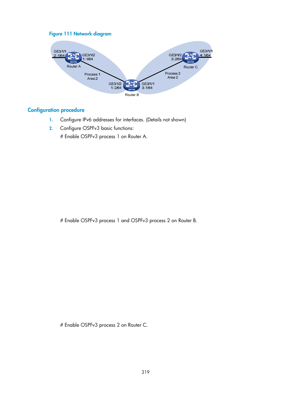 Configuration procedure | H3C Technologies H3C SR8800 User Manual | Page 335 / 431