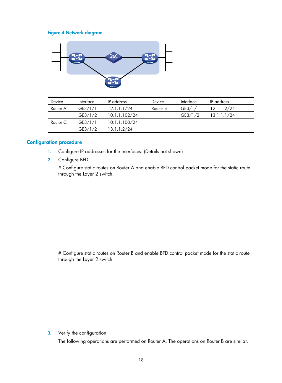 Configuration procedure | H3C Technologies H3C SR8800 User Manual | Page 34 / 431