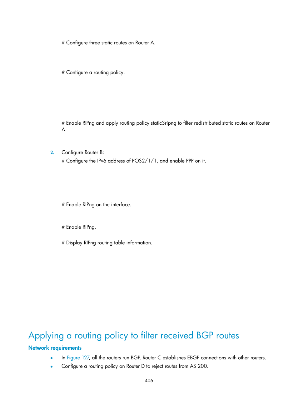 Network requirements | H3C Technologies H3C SR8800 User Manual | Page 422 / 431