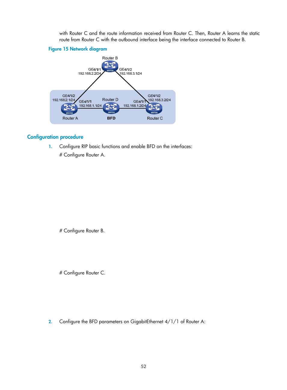 Configuration procedure | H3C Technologies H3C SR8800 User Manual | Page 68 / 431