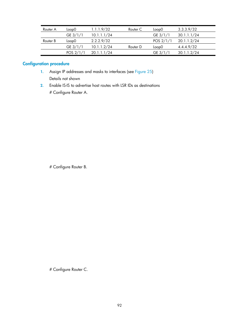 Configuration procedure | H3C Technologies H3C SR8800 User Manual | Page 103 / 410