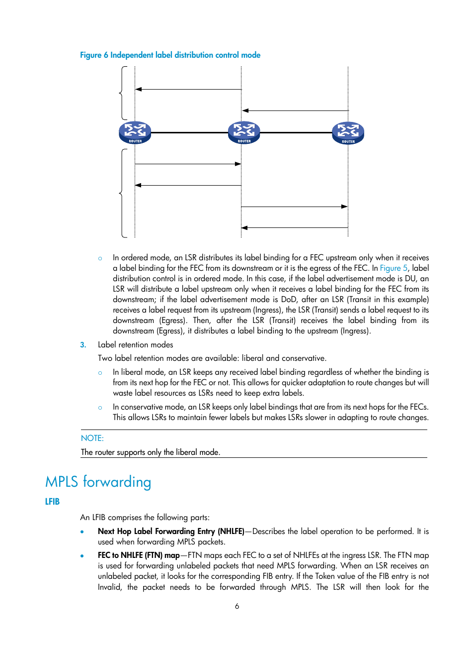 Mpls forwarding, Lfib | H3C Technologies H3C SR8800 User Manual | Page 17 / 410