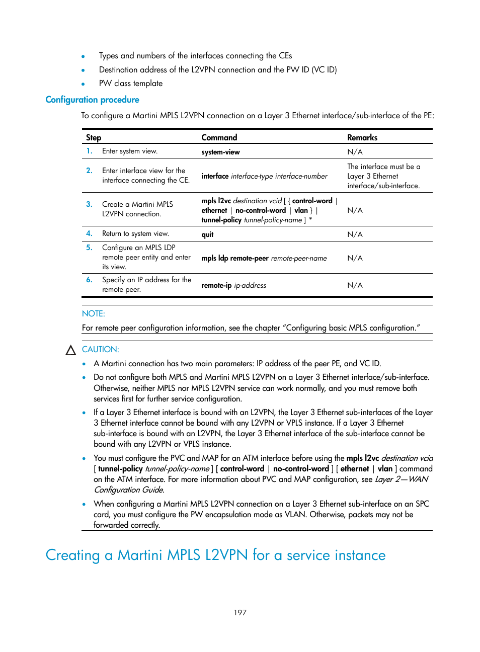Configuration procedure | H3C Technologies H3C SR8800 User Manual | Page 208 / 410