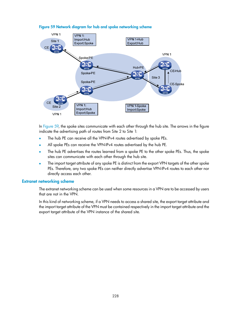 Extranet networking scheme | H3C Technologies H3C SR8800 User Manual | Page 239 / 410