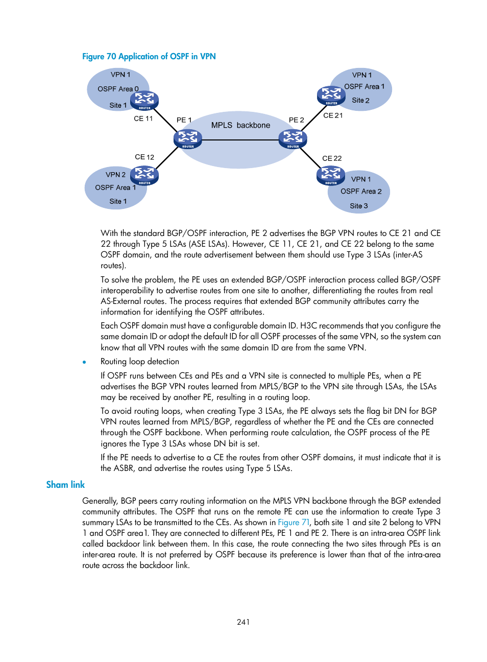 Sham link | H3C Technologies H3C SR8800 User Manual | Page 252 / 410