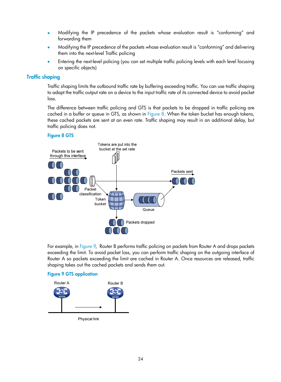 Traffic shaping | H3C Technologies H3C SR8800 User Manual | Page 33 / 108