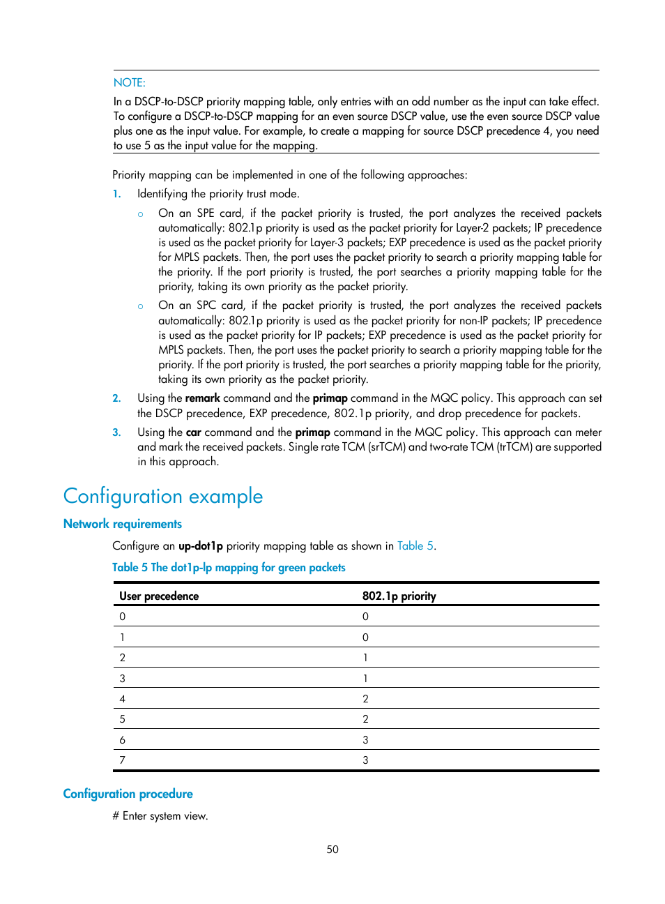 Configuration example, Network requirements, Configuration procedure | H3C Technologies H3C SR8800 User Manual | Page 59 / 108