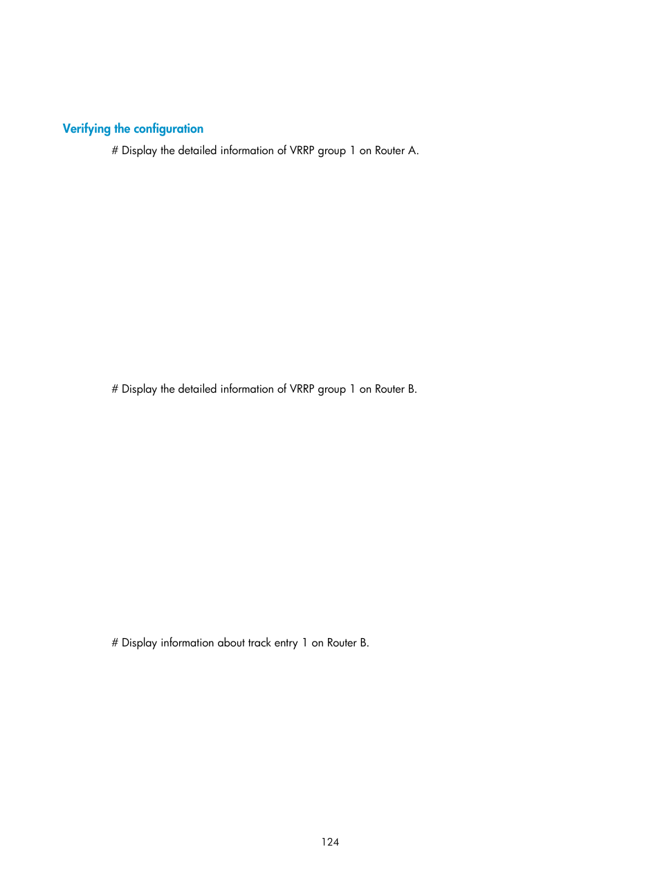 Verifying the configuration | H3C Technologies H3C SR8800 User Manual | Page 133 / 149