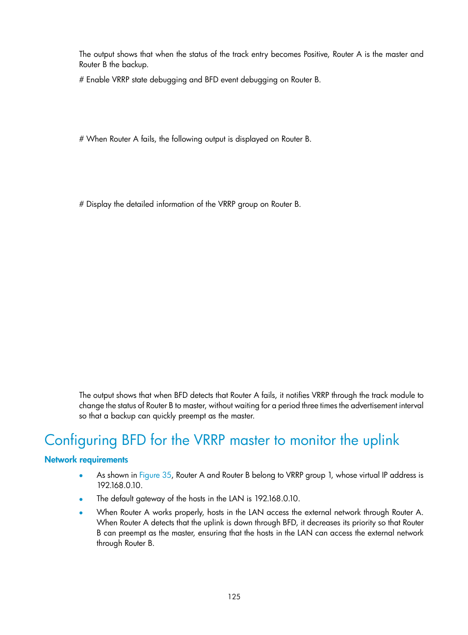 Network requirements | H3C Technologies H3C SR8800 User Manual | Page 134 / 149