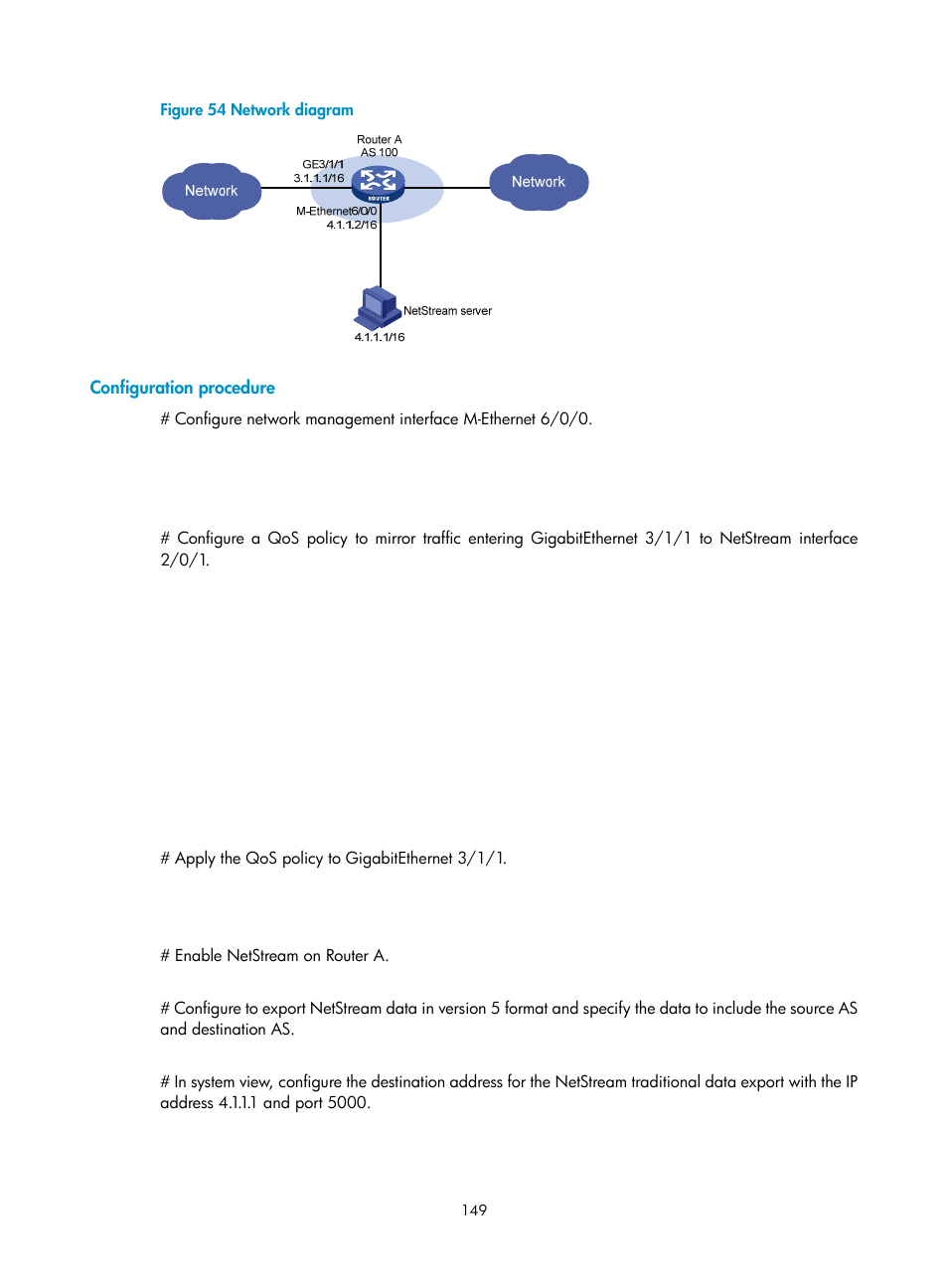 Configuration procedure | H3C Technologies H3C SR8800 User Manual | Page 161 / 210