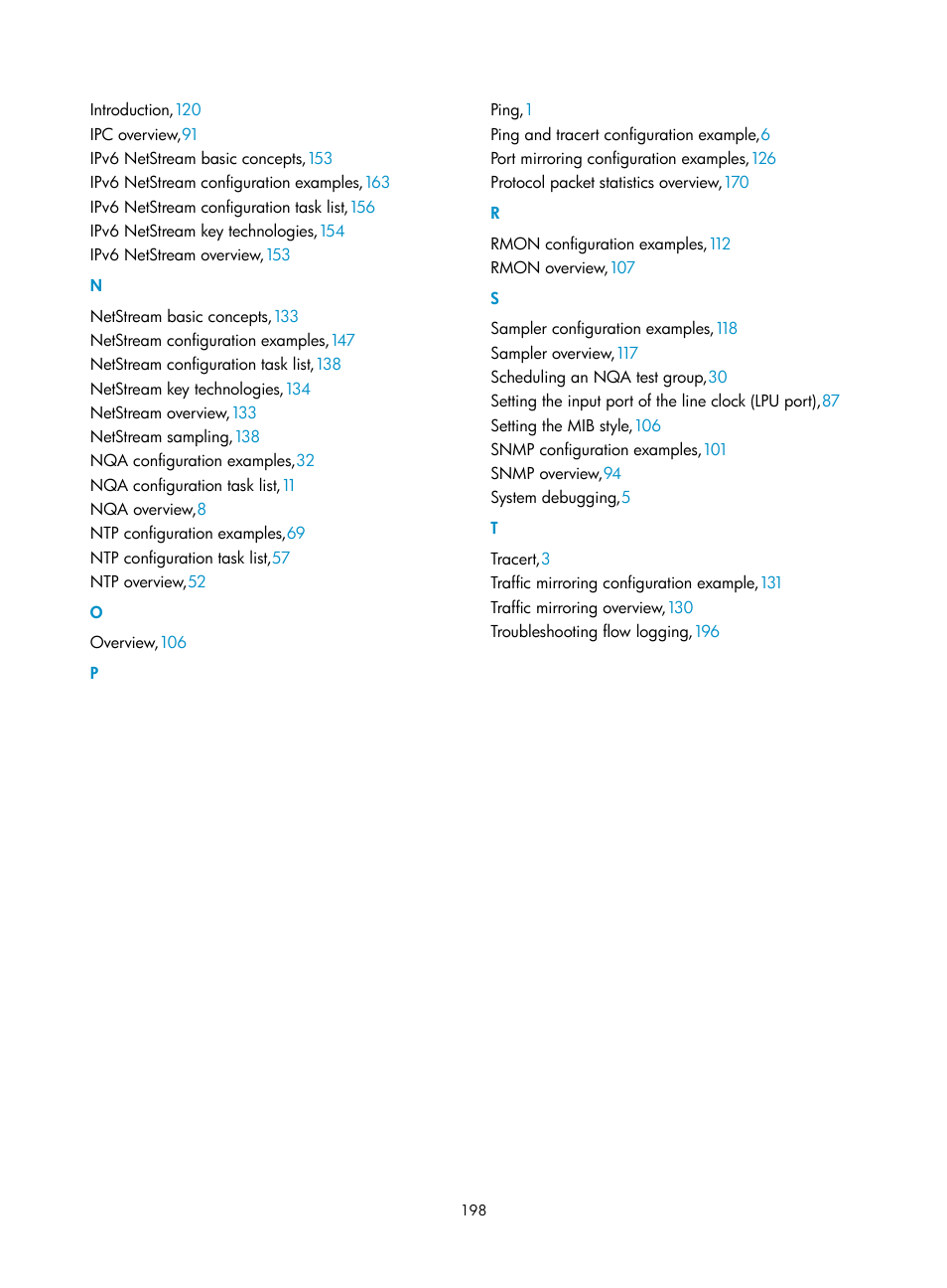 N o p r s t | H3C Technologies H3C SR8800 User Manual | Page 210 / 210