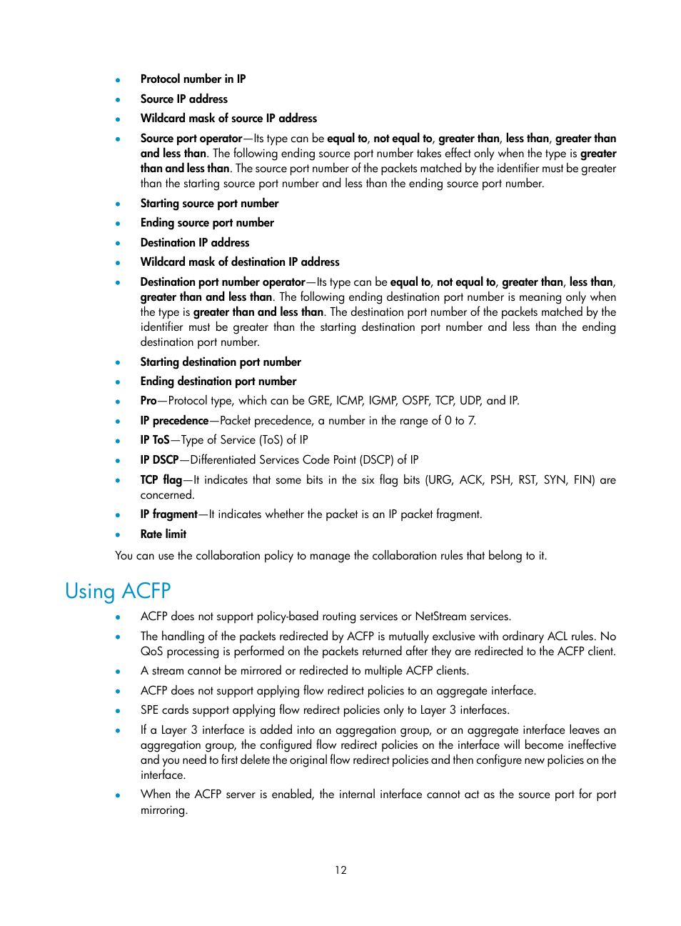 Using acfp | H3C Technologies H3C SR8800 User Manual | Page 18 / 33
