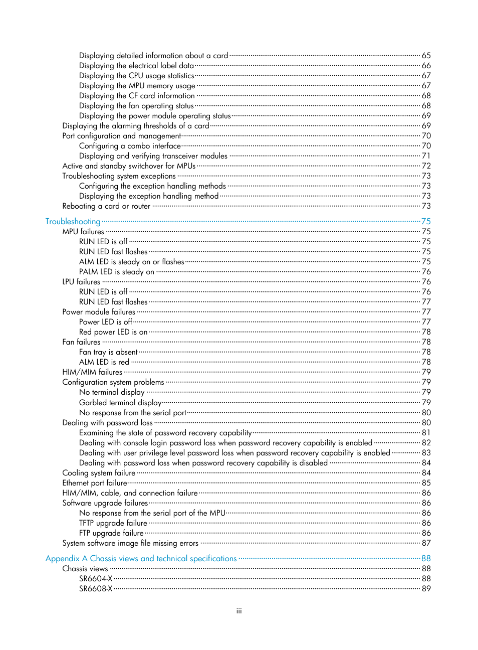 H3C Technologies H3C SR6600-X User Manual | Page 8 / 150