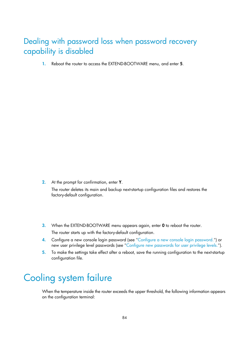 Cooling system failure | H3C Technologies H3C SR6600-X User Manual | Page 94 / 150