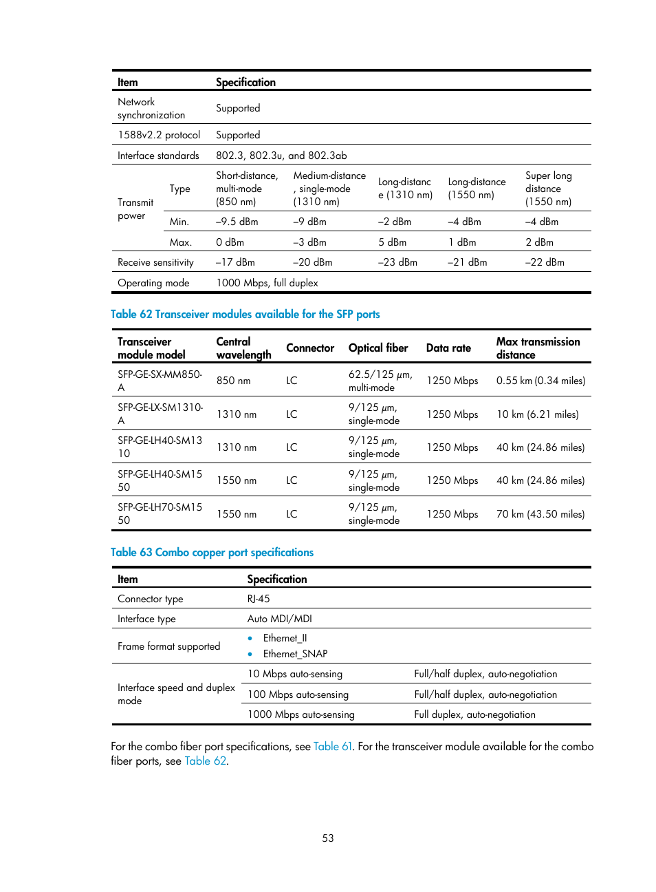 H3C Technologies H3C SR6600-X User Manual | Page 61 / 85