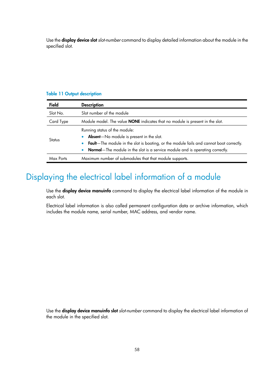 H3C Technologies H3C SR6600 User Manual | Page 68 / 161