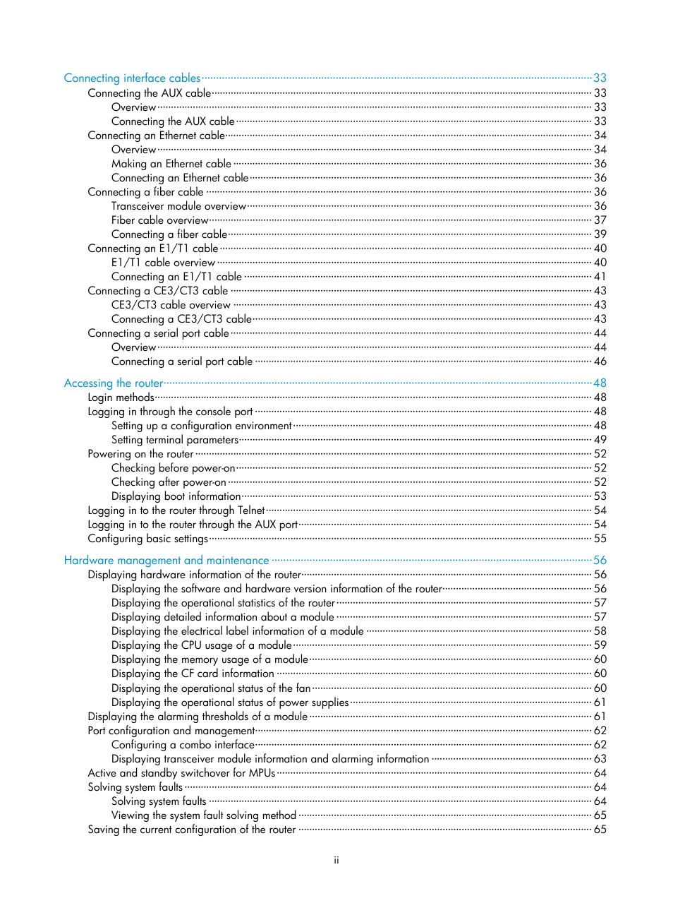 H3C Technologies H3C SR6600 User Manual | Page 7 / 161