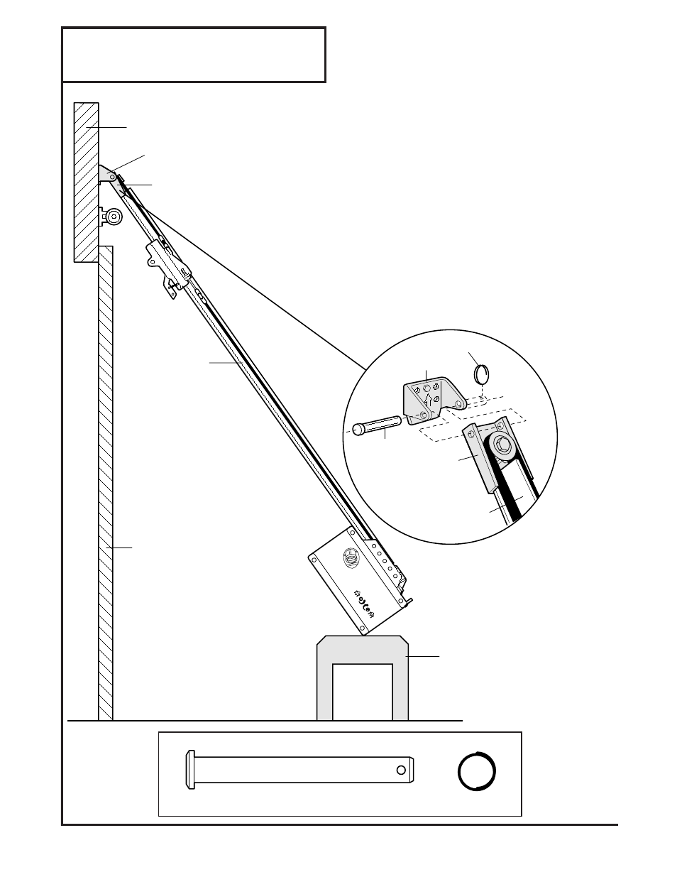 Installation step 3, Attach the t-rail to the header bracket | Chamberlain 8200 1/2 HP User Manual | Page 15 / 40