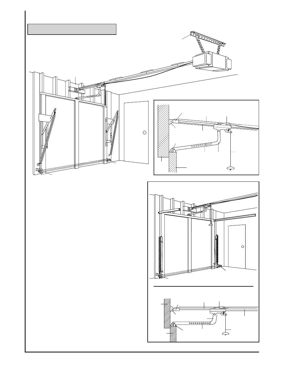 One-piece door with track, 5closed position, Closed position | Chamberlain 8200 1/2 HP User Manual | Page 5 / 40