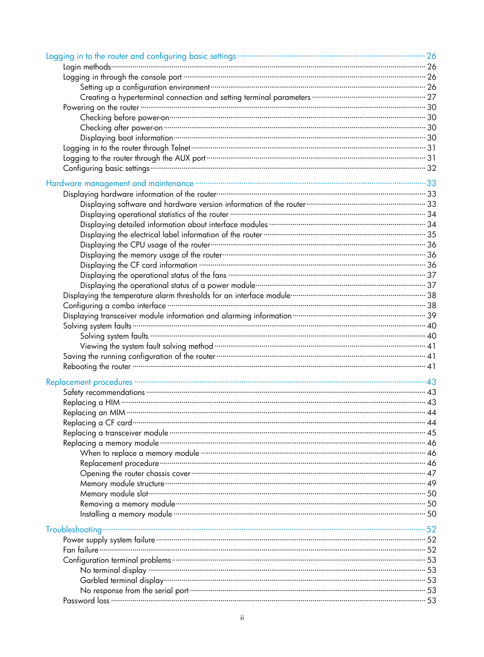 H3C Technologies H3C SR6600 User Manual | Page 7 / 90