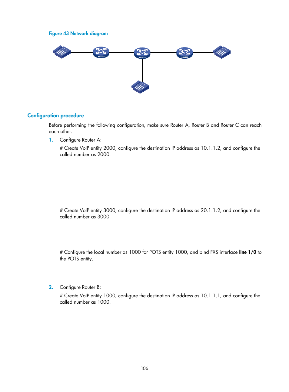 Configuration procedure | H3C Technologies H3C MSR 5600 User Manual | Page 116 / 123