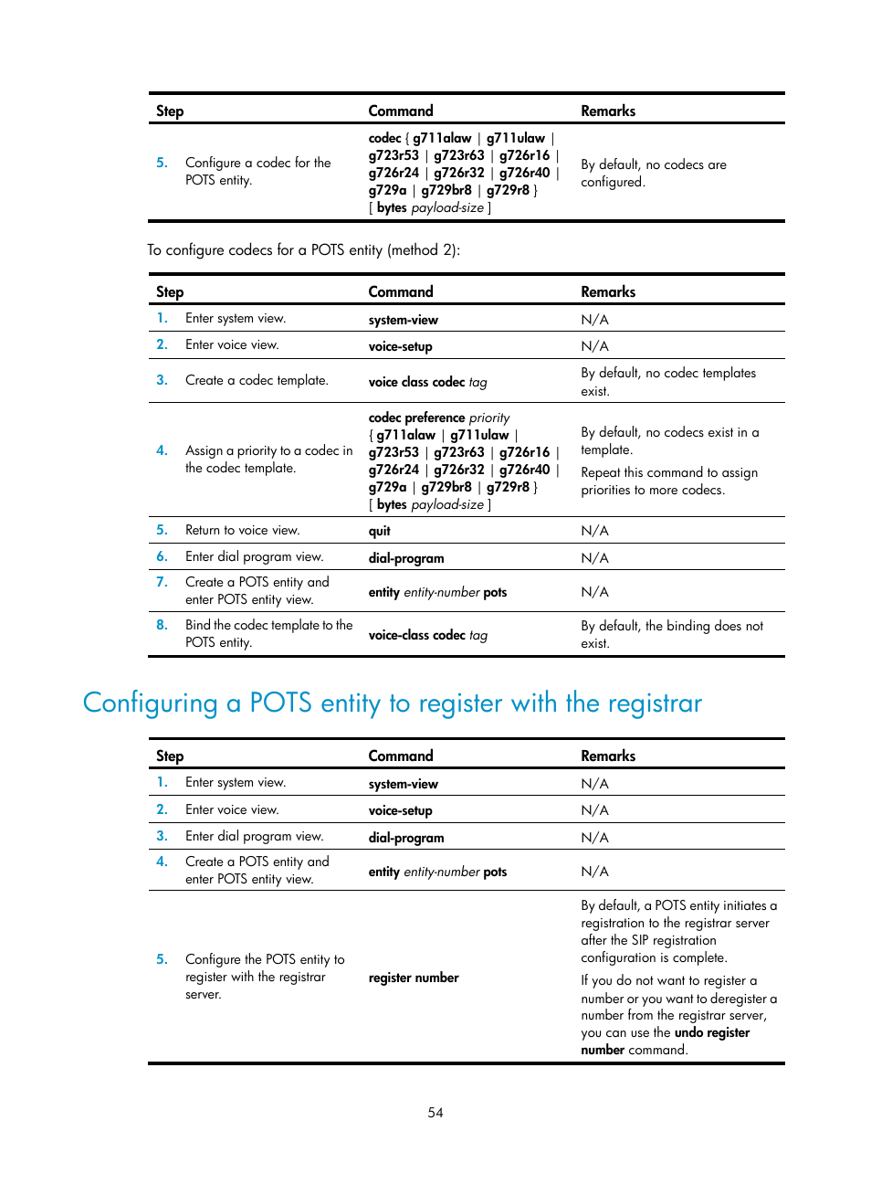 H3C Technologies H3C MSR 5600 User Manual | Page 64 / 123