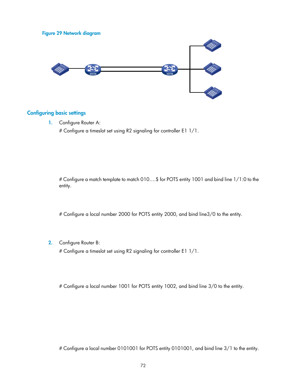 Configuring basic settings | H3C Technologies H3C MSR 5600 User Manual | Page 82 / 123