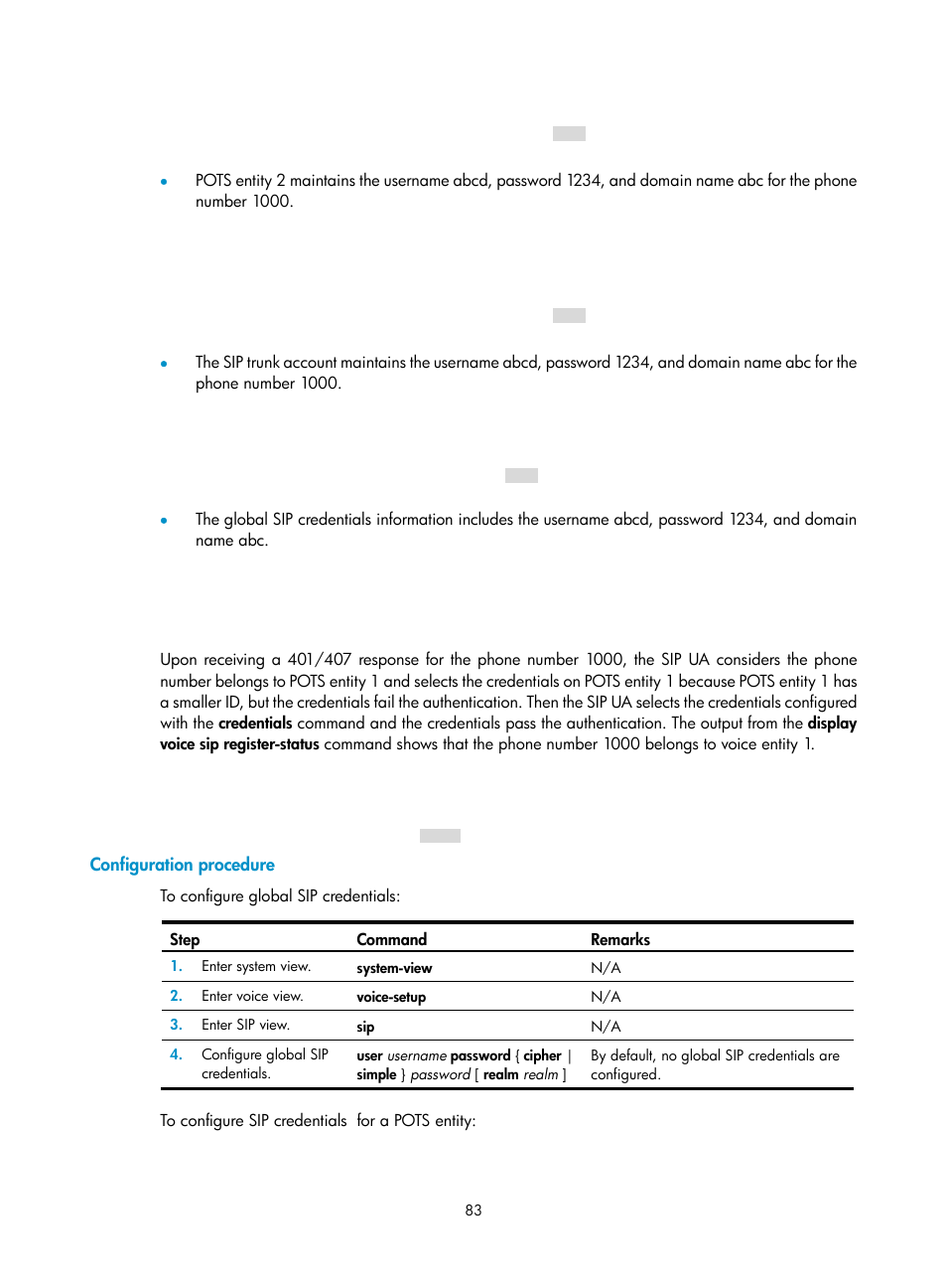 Configuration procedure | H3C Technologies H3C MSR 5600 User Manual | Page 93 / 123