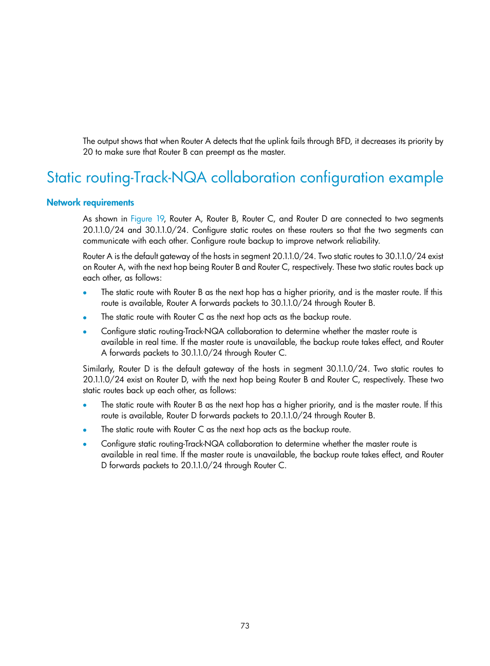 Network requirements | H3C Technologies H3C MSR 5600 User Manual | Page 81 / 99