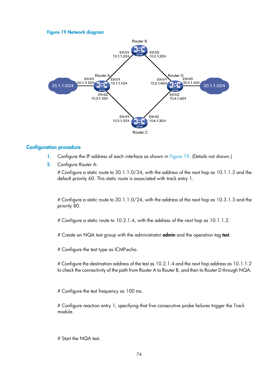 Configuration procedure | H3C Technologies H3C MSR 5600 User Manual | Page 82 / 99