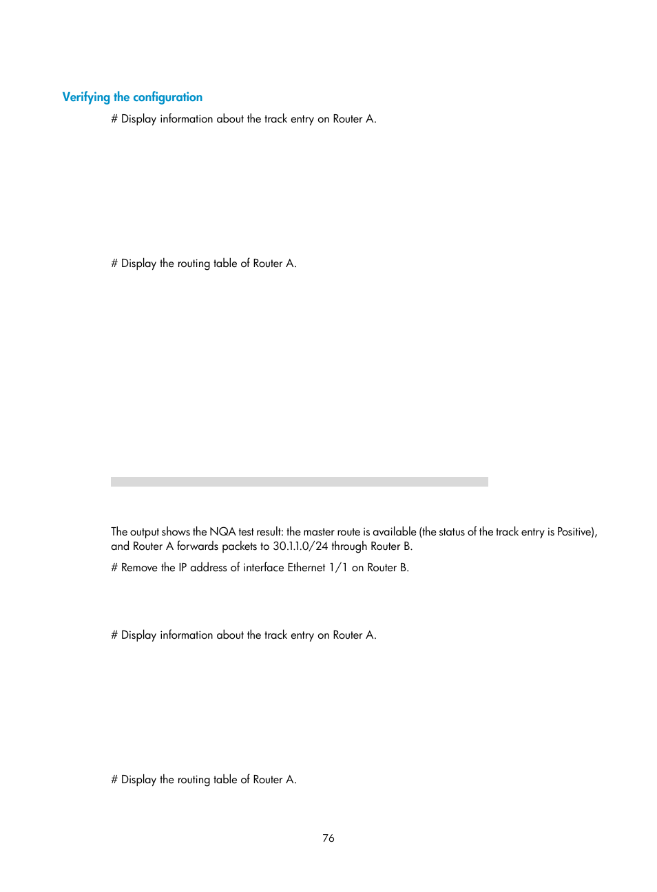 Verifying the configuration | H3C Technologies H3C MSR 5600 User Manual | Page 84 / 99