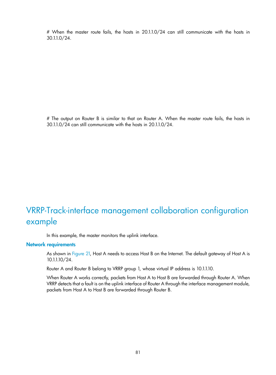 Network requirements | H3C Technologies H3C MSR 5600 User Manual | Page 89 / 99