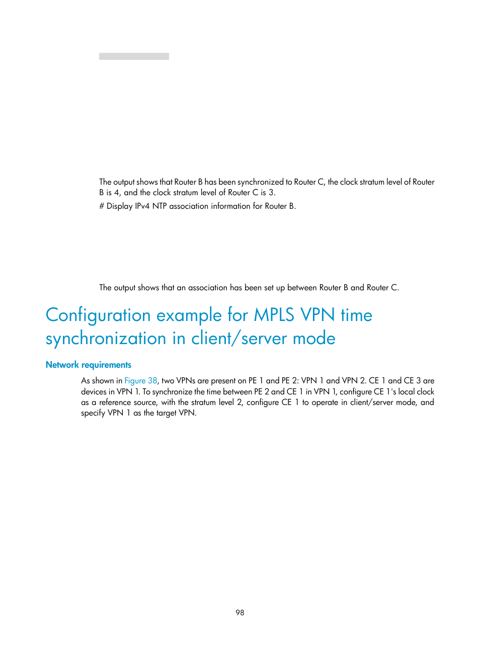 Network requirements | H3C Technologies H3C MSR 5600 User Manual | Page 111 / 247