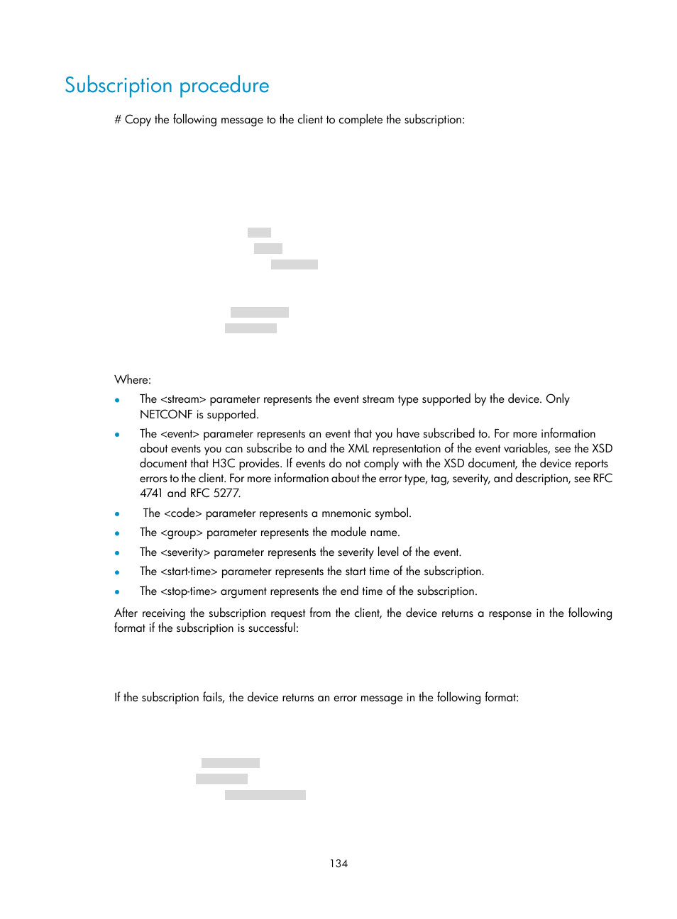 Subscription procedure | H3C Technologies H3C MSR 5600 User Manual | Page 147 / 247