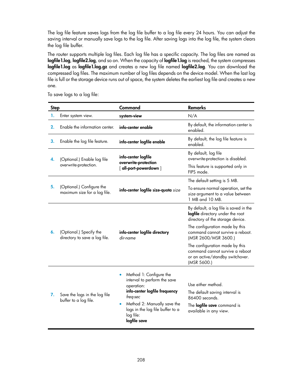 H3C Technologies H3C MSR 5600 User Manual | Page 221 / 247